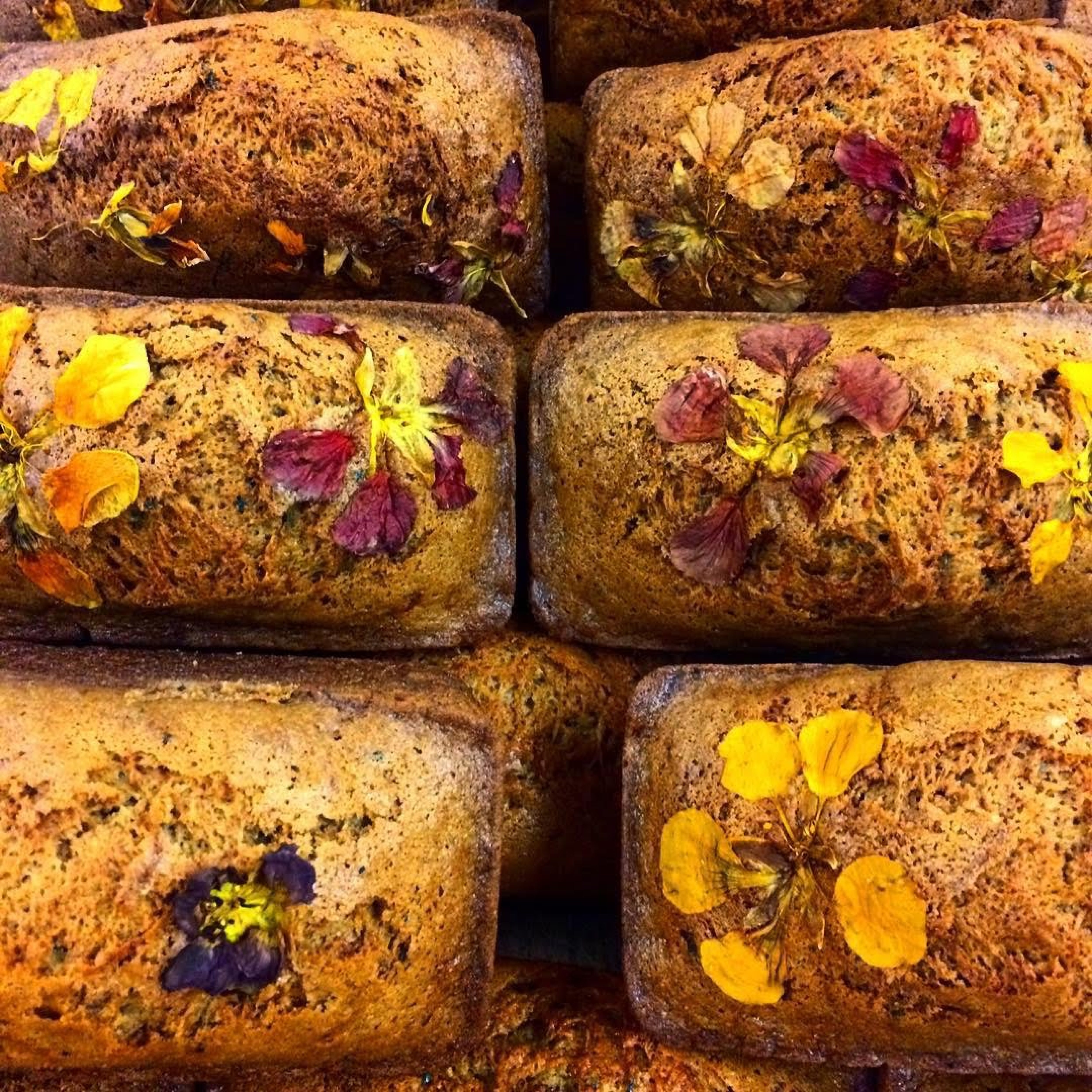 Zucchini Nasturtium Bread Zucchini Nasturtium Bread