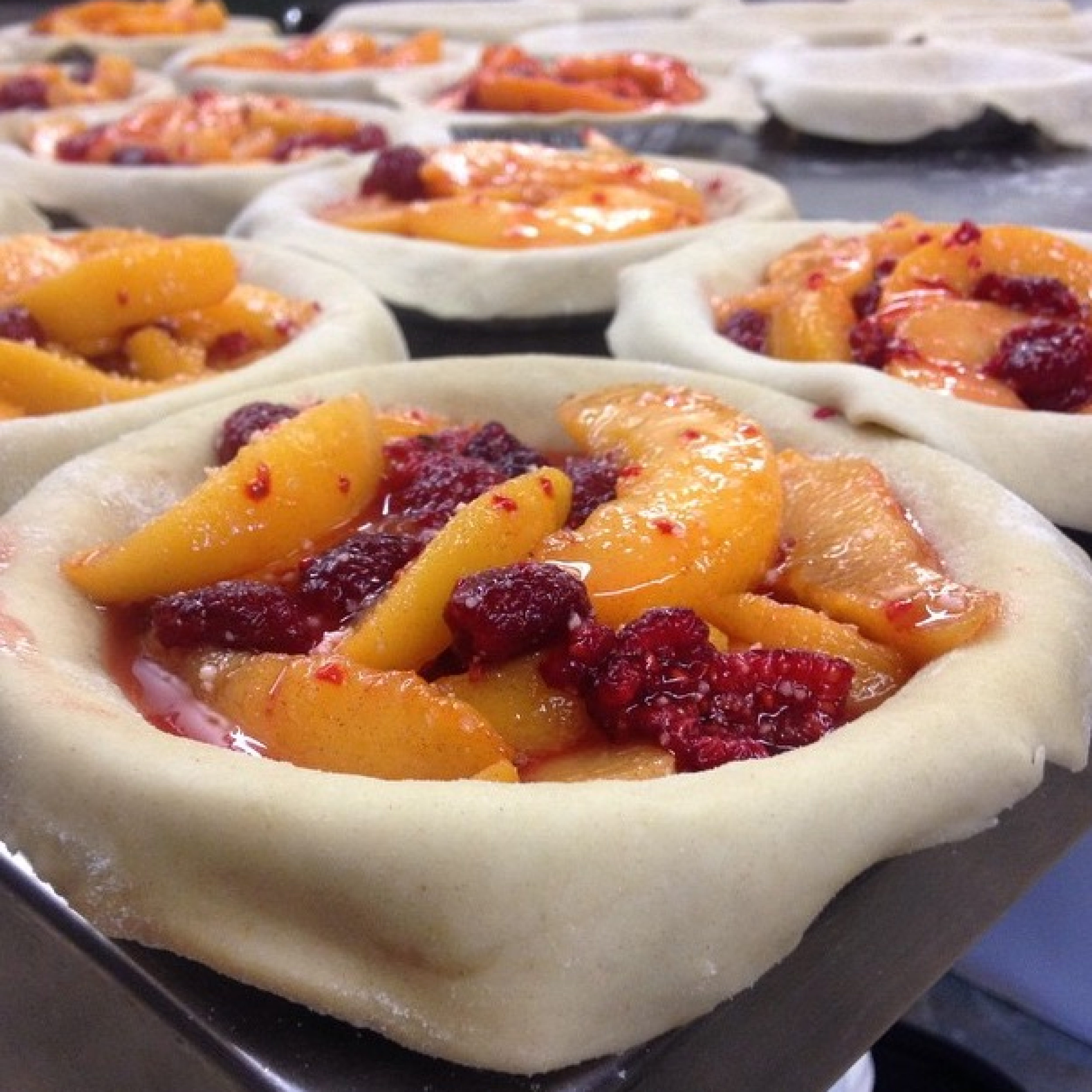 Peach Raspberry pie at Wright’s Farm Peach Raspberry pie